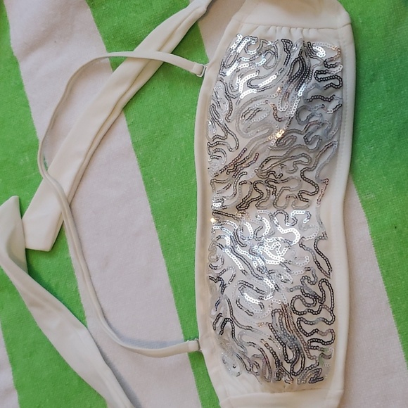 Vintage Xhilaration white and metallic bikini - Picture 3 of 3